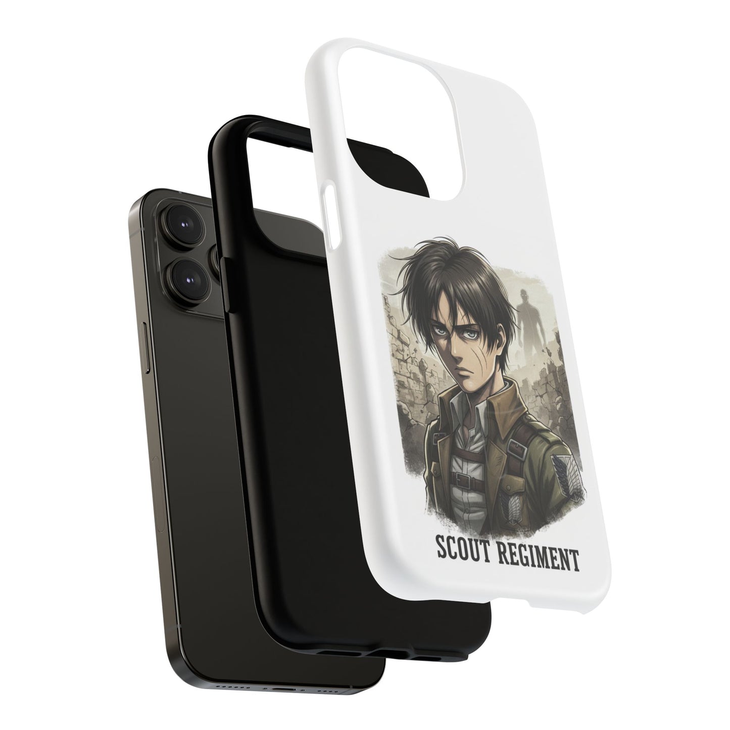 Attack On Titan Tough Magnetic Phone Case — Anime Survey Corps Design