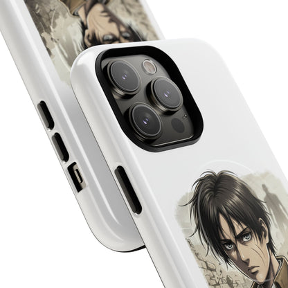 Attack On Titan Tough Magnetic Phone Case — Anime Survey Corps Design