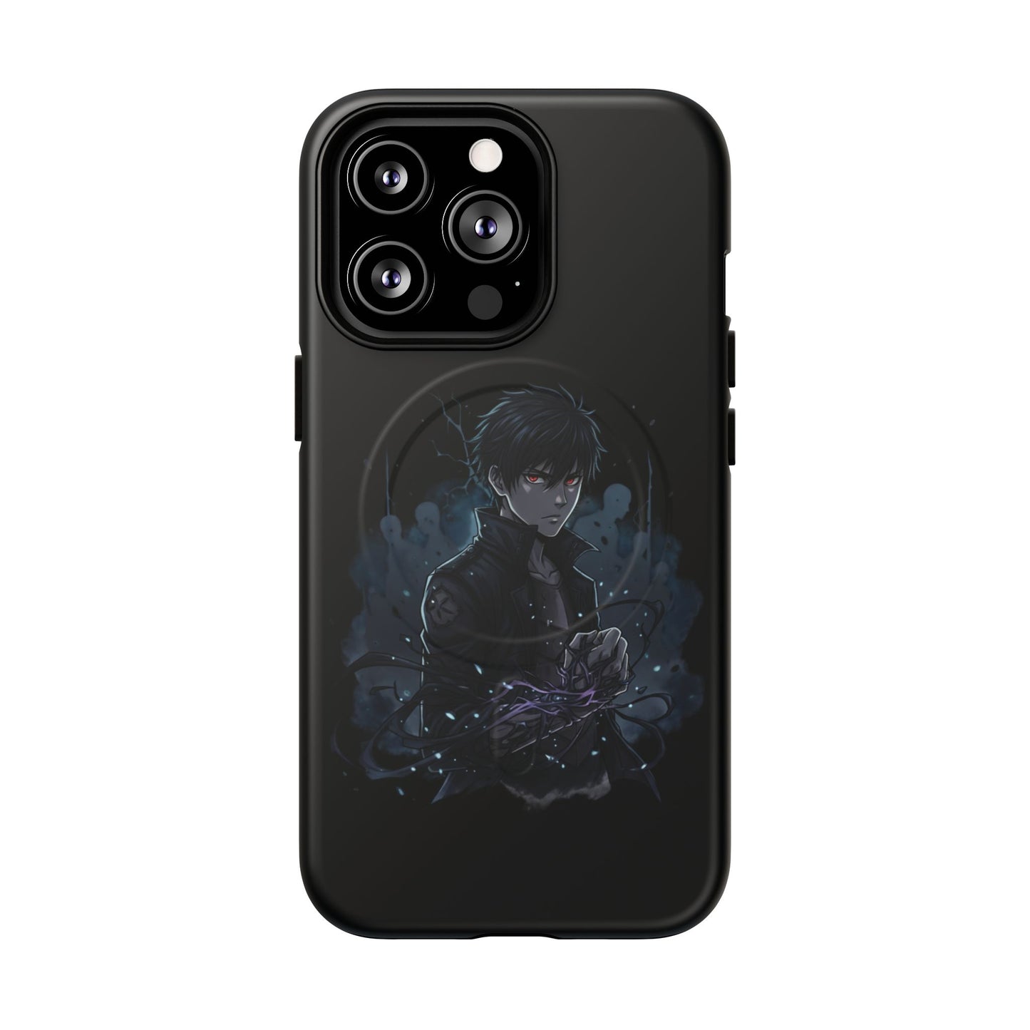 Solo Leveling Magnetic Phone Case — Dark Anime Boy Art, Protective Tough MagCase