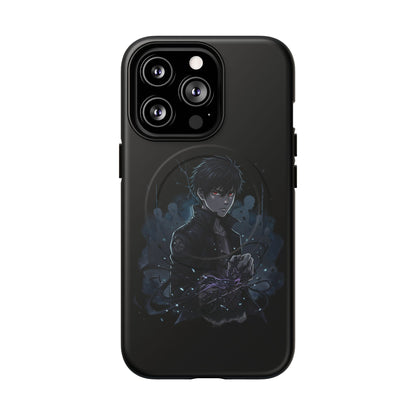 Solo Leveling Magnetic Phone Case — Dark Anime Boy Art, Protective Tough MagCase