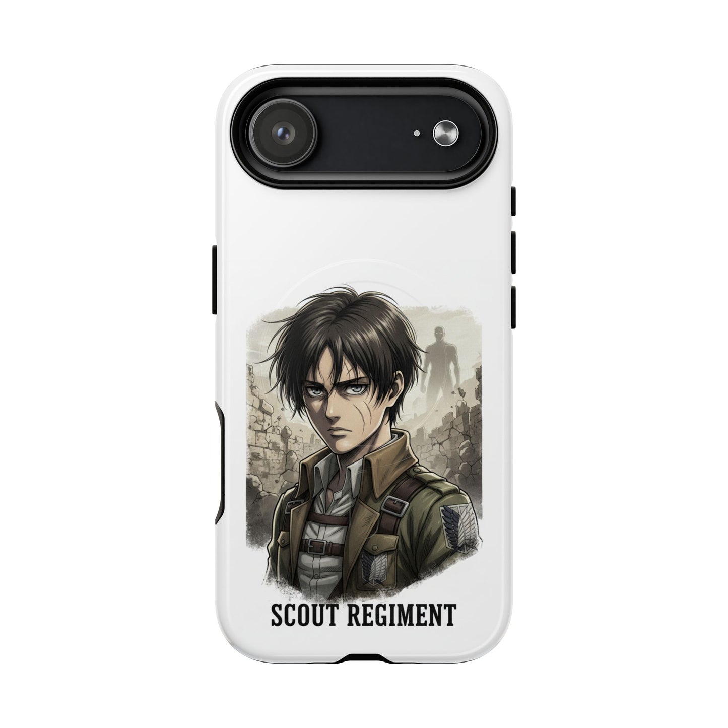 Attack On Titan Tough Magnetic Phone Case — Anime Survey Corps Design