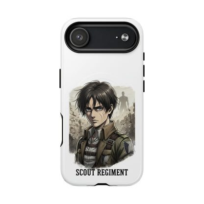 Attack On Titan Tough Magnetic Phone Case — Anime Survey Corps Design