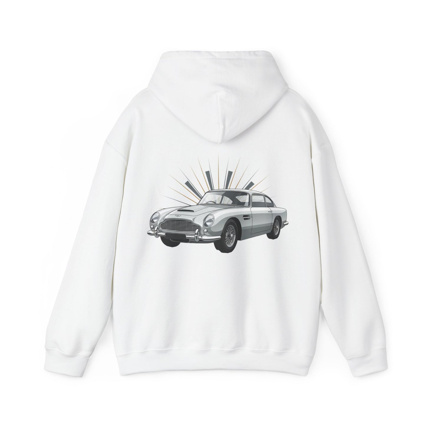 Aston Martin DB5 Retro Car Hoodie — Classic Vintage Sports Car Sweatshirt