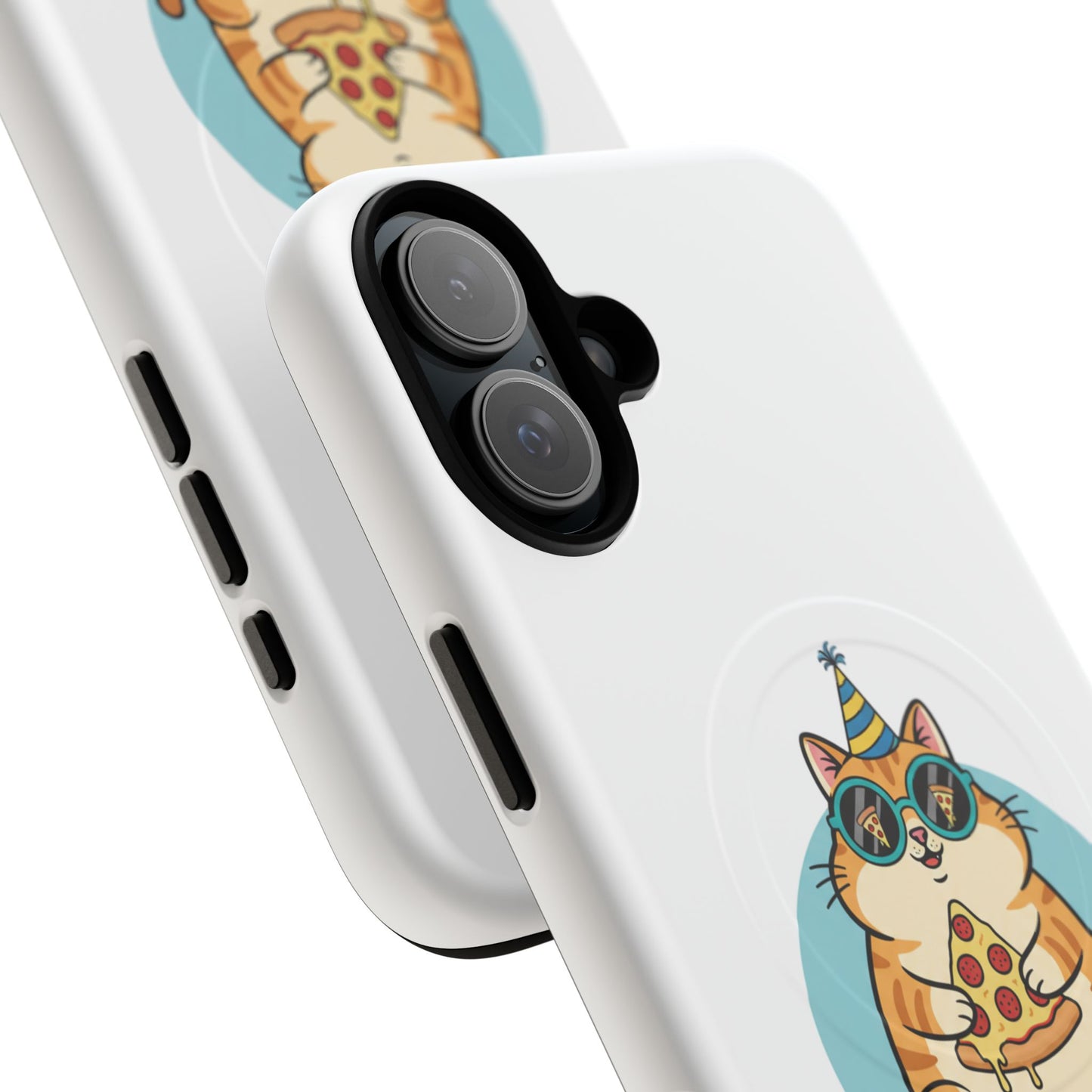 Purrfect Slice Cat Phone Case — Cute Pizza Cat Magnetic Tough Case