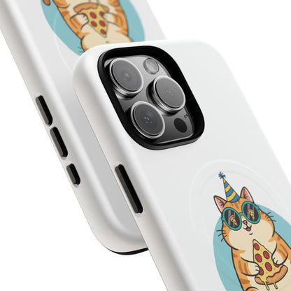 Purrfect Slice Cat Phone Case — Cute Pizza Cat Magnetic Tough Case