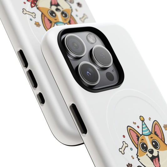 Corgi Party Tough Magnetic Phone Case - "Good Boy, Dramatic" Cute Dog Protective Cover