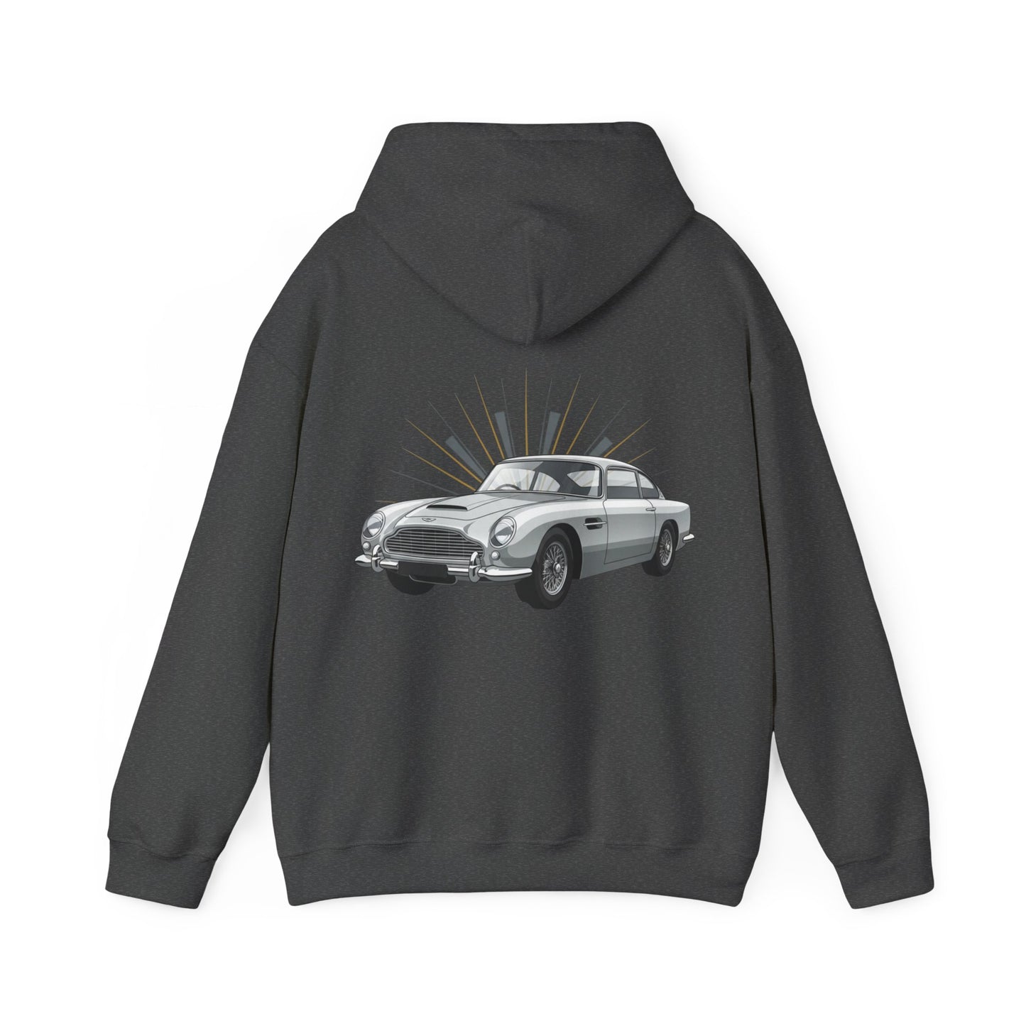 Aston Martin DB5 Retro Car Hoodie — Classic Vintage Sports Car Sweatshirt