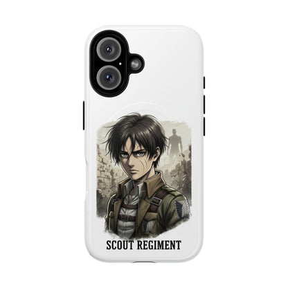 Attack On Titan Tough Magnetic Phone Case — Anime Survey Corps Design