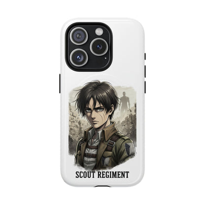 Attack On Titan Tough Magnetic Phone Case — Anime Survey Corps Design