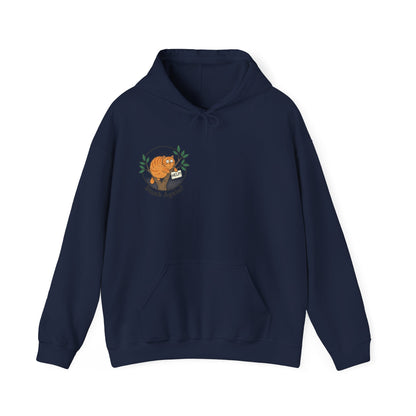 'Stuck Again?' Cat Hoodie — Funny Orange Cat in Tree Sweatshirt