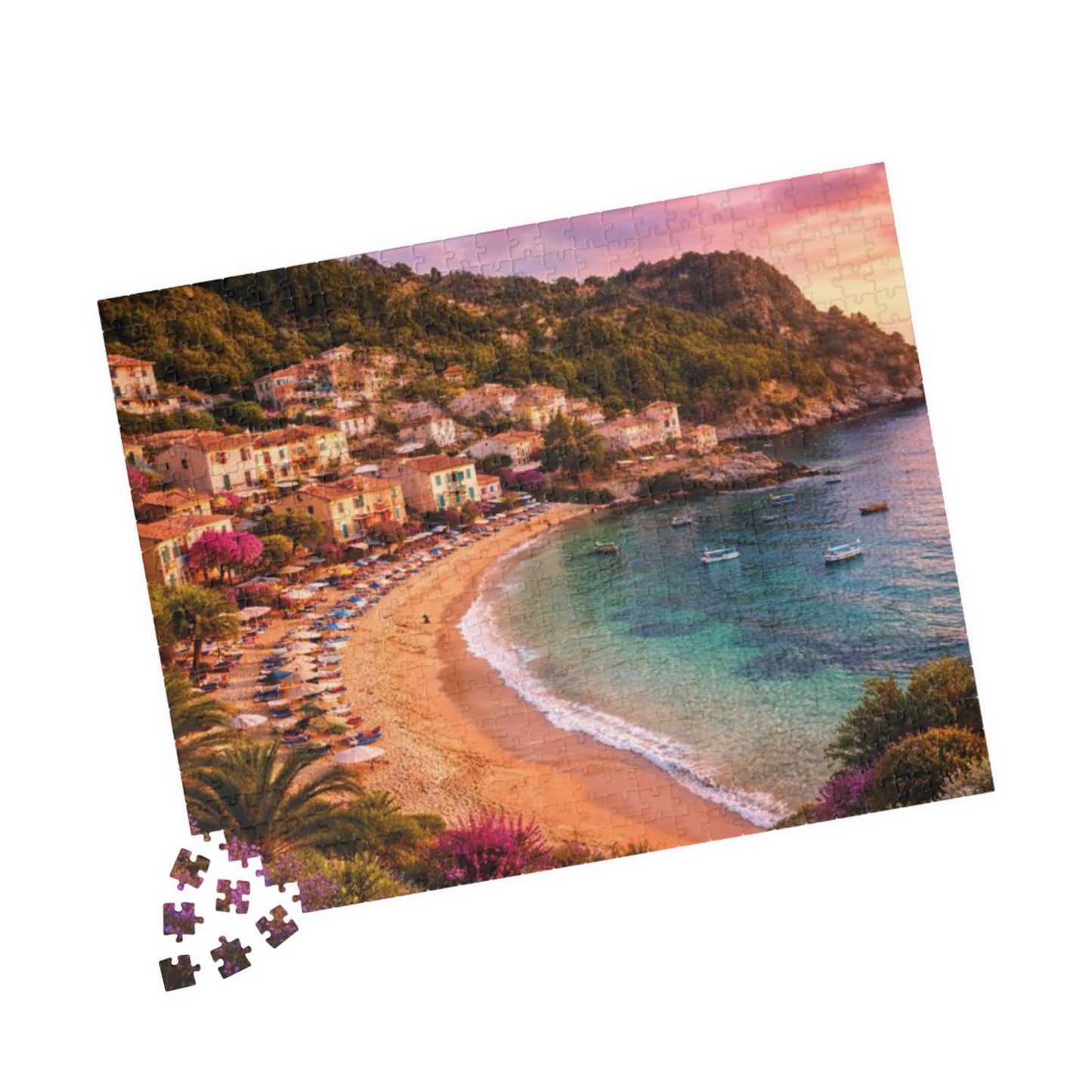 Coastal Sunset Beach Puzzle — Scenic Seaside Jigsaw (110–1014 pcs)
