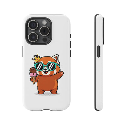 Phone Case — Cute Red Panda with Sunglasses & Ice Cream