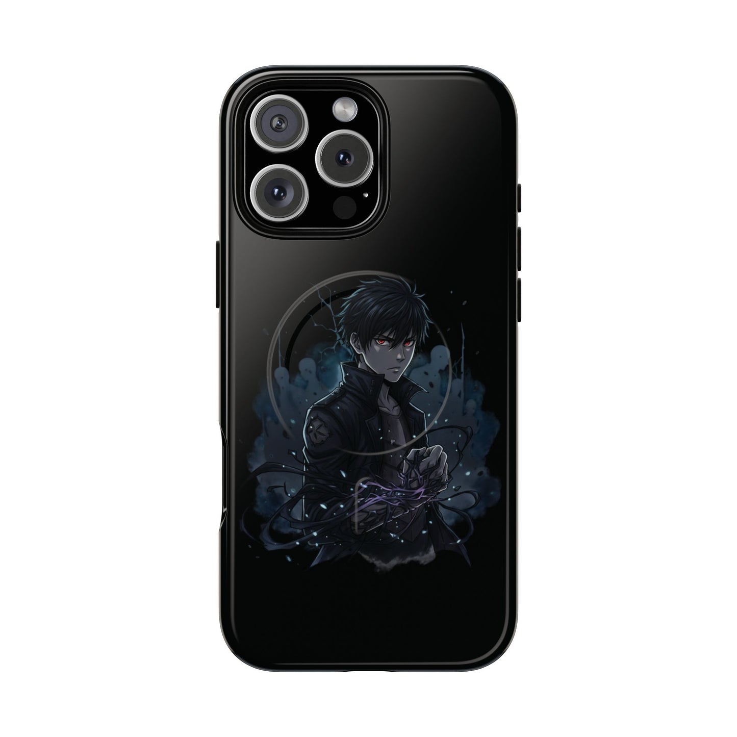 Solo Leveling Magnetic Phone Case — Dark Anime Boy Art, Protective Tough MagCase
