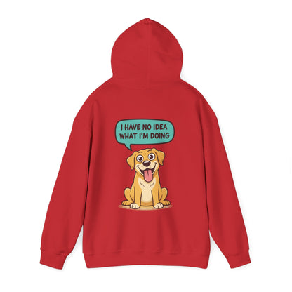 Dog Hoodie — "I Have No Idea What I’m Doing" Cute Golden Retriever Pullover