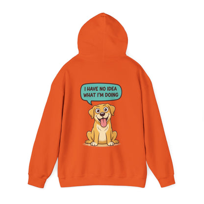 Dog Hoodie — "I Have No Idea What I’m Doing" Cute Golden Retriever Pullover
