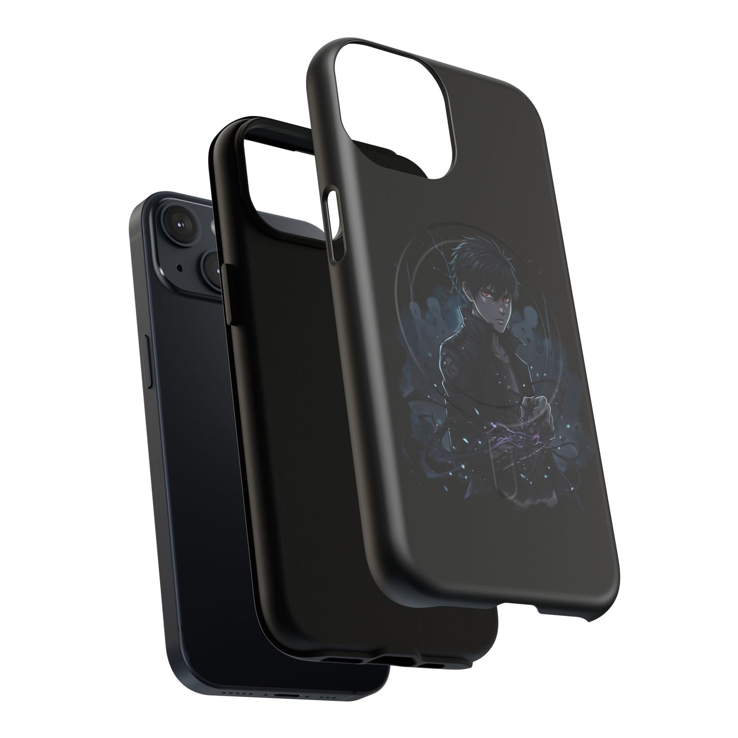 Solo Leveling Magnetic Phone Case — Dark Anime Boy Art, Protective Tough MagCase
