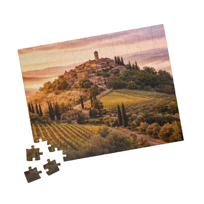 Tuscany Vineyard Sunset Puzzle — Scenic 110/252/520/1014‑Piece Jigsaw