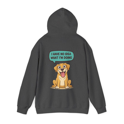Dog Hoodie — "I Have No Idea What I’m Doing" Cute Golden Retriever Pullover