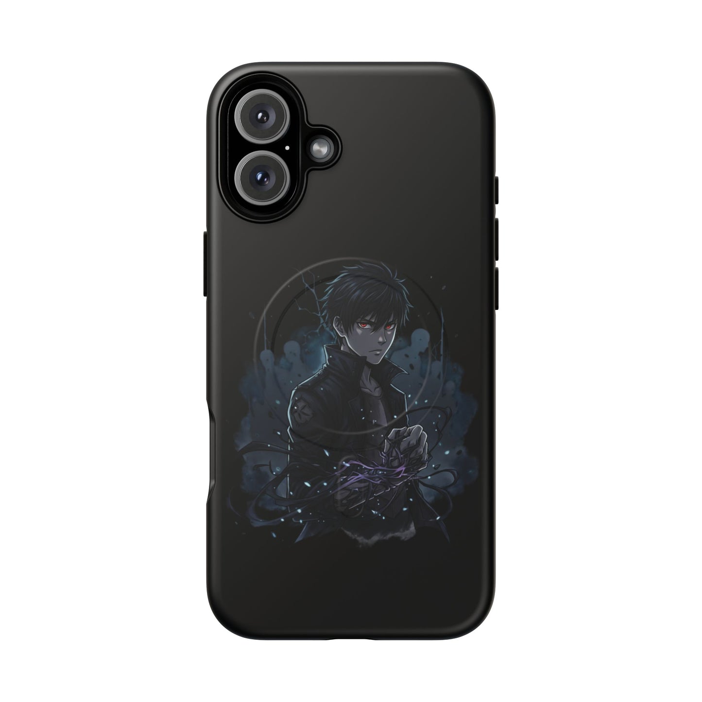 Solo Leveling Magnetic Phone Case — Dark Anime Boy Art, Protective Tough MagCase