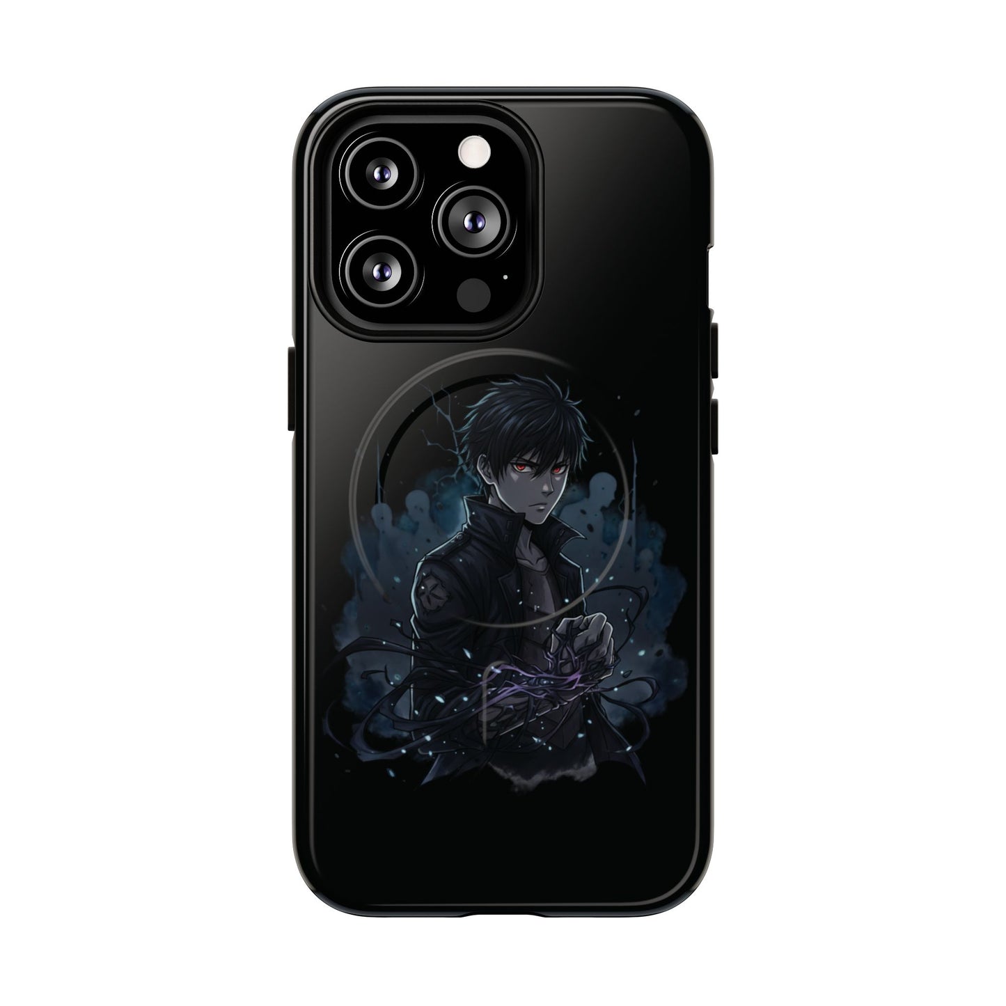 Solo Leveling Magnetic Phone Case — Dark Anime Boy Art, Protective Tough MagCase