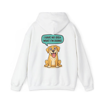 Dog Hoodie — "I Have No Idea What I’m Doing" Cute Golden Retriever Pullover