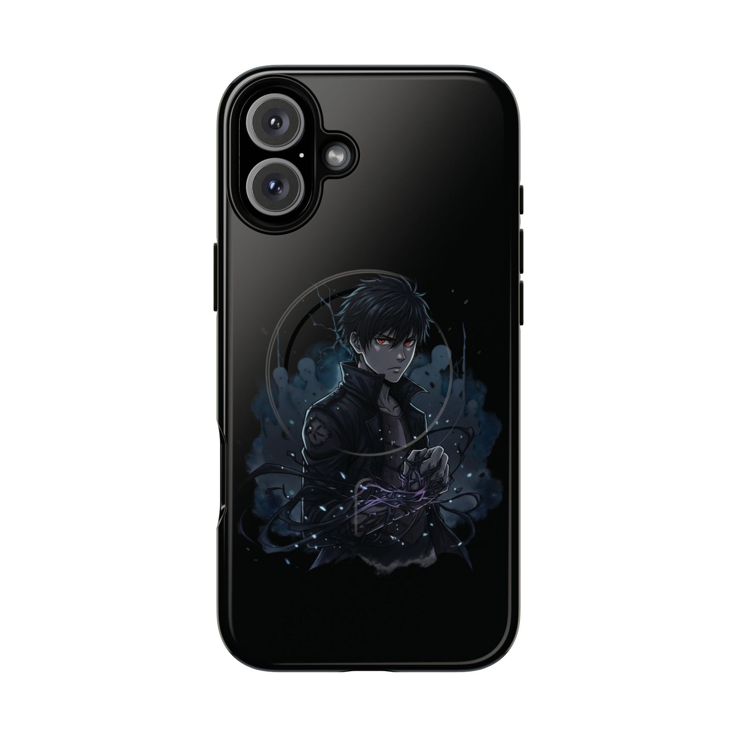 Solo Leveling Magnetic Phone Case — Dark Anime Boy Art, Protective Tough MagCase