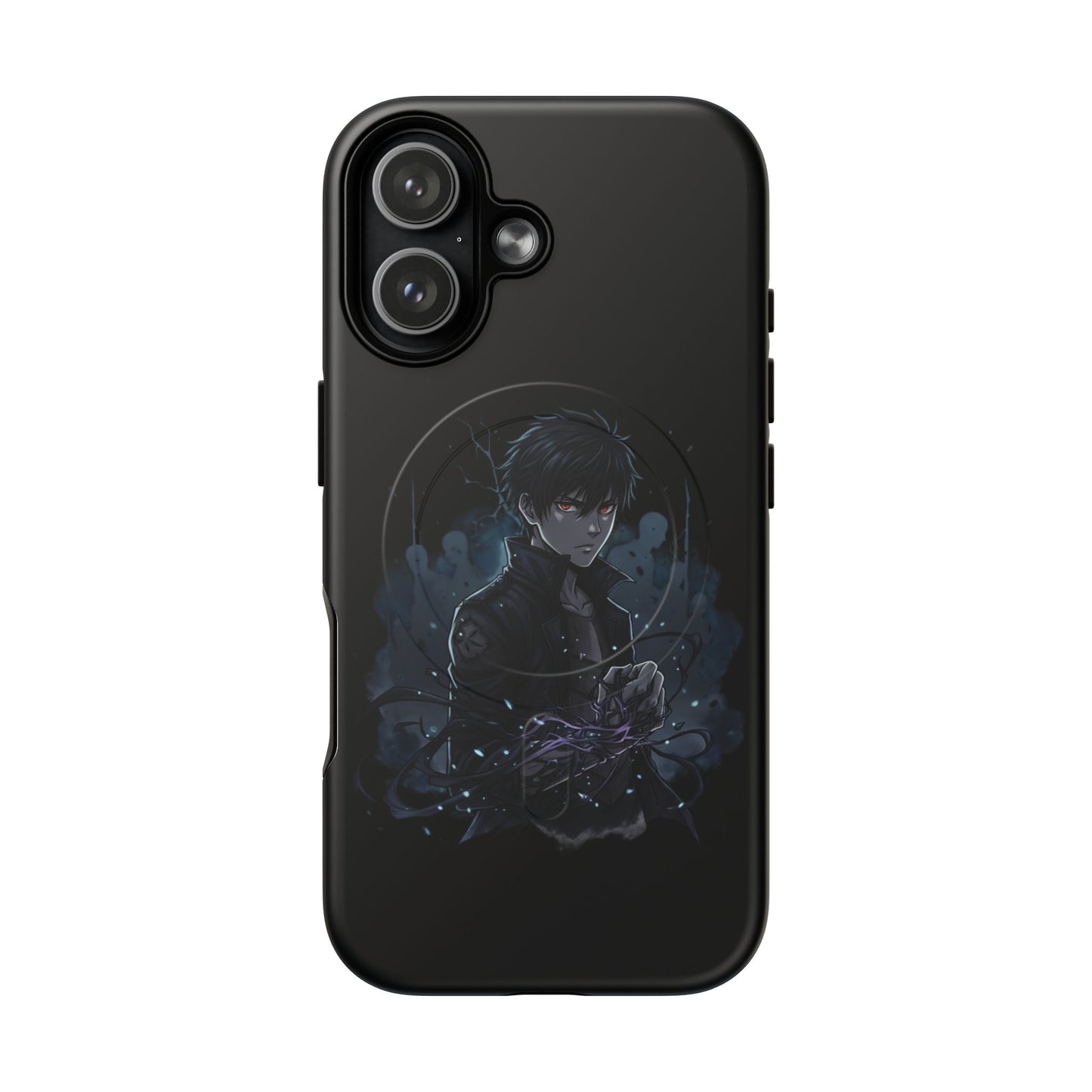 Solo Leveling Magnetic Phone Case — Dark Anime Boy Art, Protective Tough MagCase