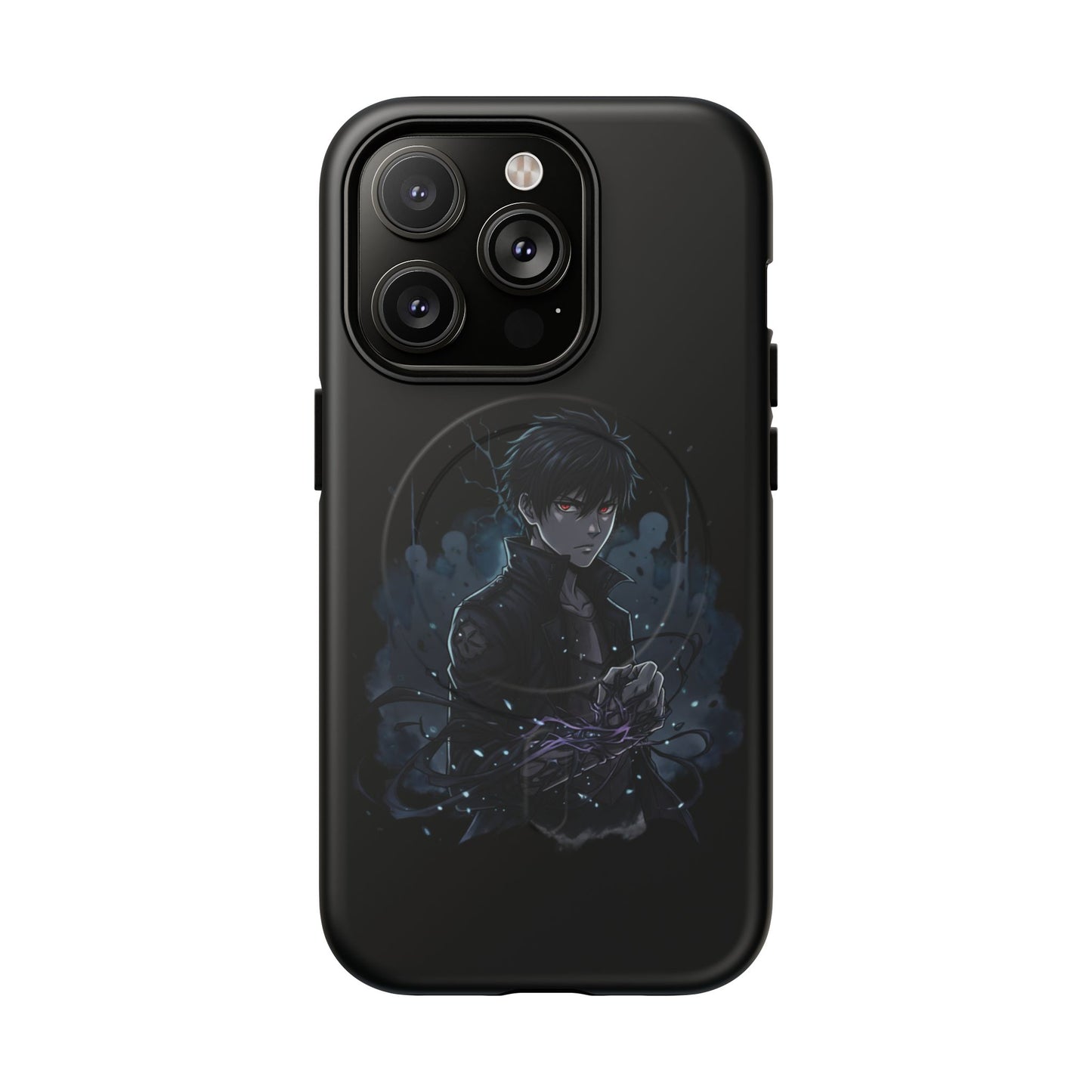 Solo Leveling Magnetic Phone Case — Dark Anime Boy Art, Protective Tough MagCase