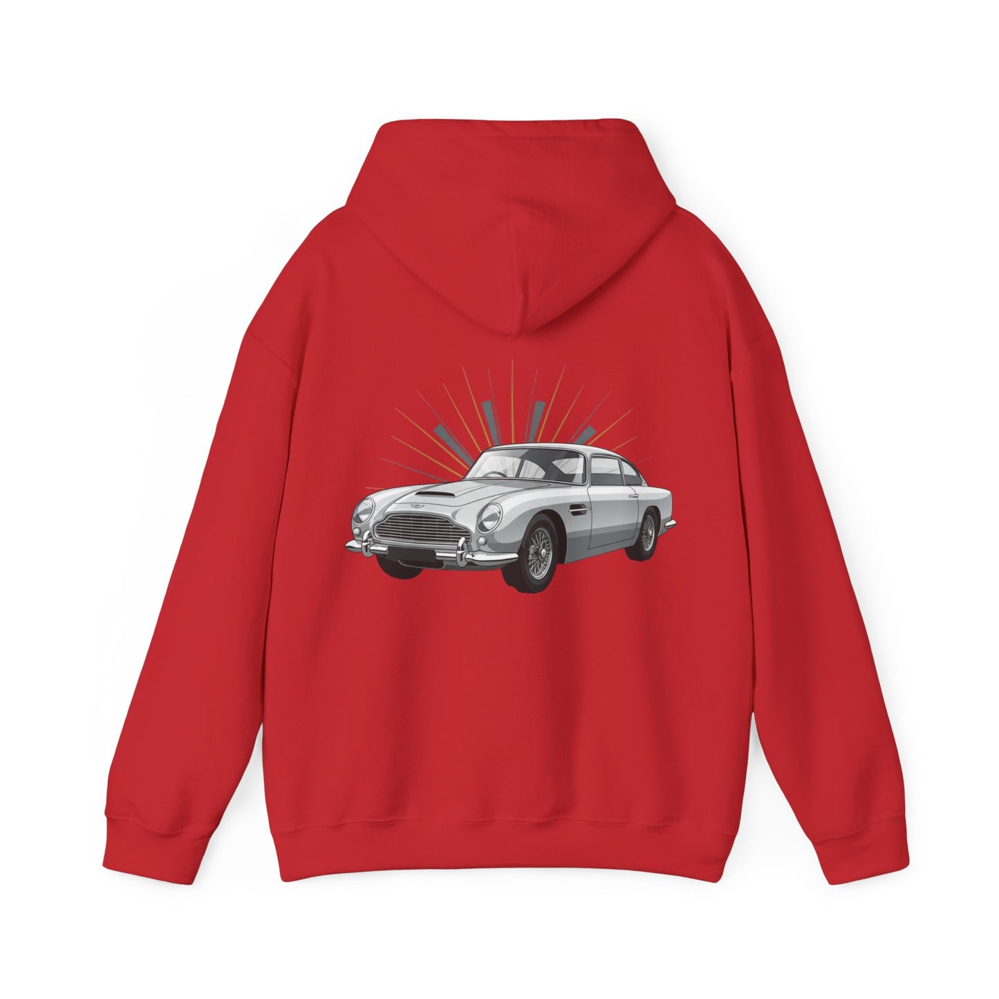 Aston Martin DB5 Retro Car Hoodie — Classic Vintage Sports Car Sweatshirt