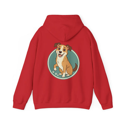 Cute Happy Dog Hoodie – Cartoon Puppy Graphic Pullover for Dog Lovers