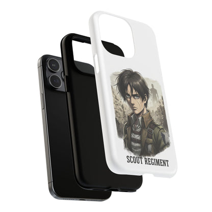 Attack On Titan Tough Magnetic Phone Case — Anime Survey Corps Design
