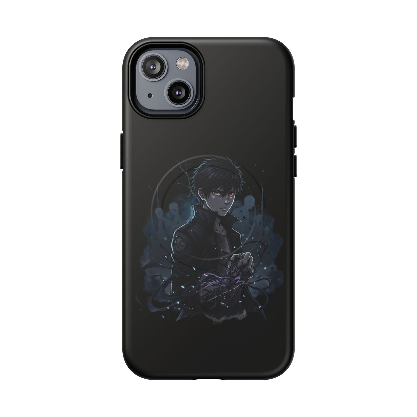Solo Leveling Magnetic Phone Case — Dark Anime Boy Art, Protective Tough MagCase