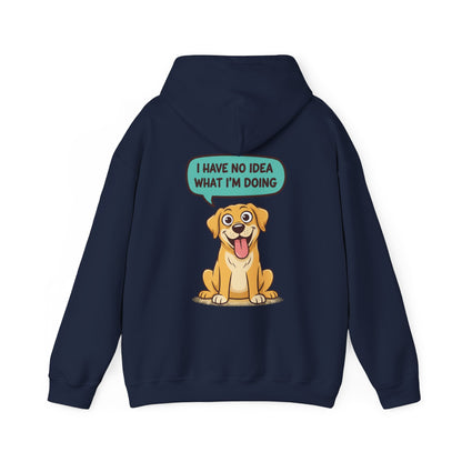 Dog Hoodie — "I Have No Idea What I’m Doing" Cute Golden Retriever Pullover