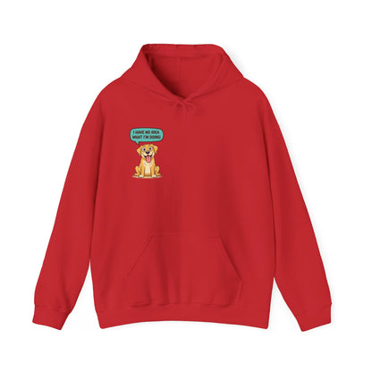 Dog Hoodie — "I Have No Idea What I’m Doing" Cute Golden Retriever Pullover
