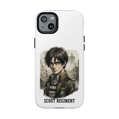 Attack On Titan Tough Magnetic Phone Case — Anime Survey Corps Design