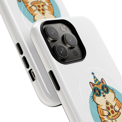 Purrfect Slice Cat Phone Case — Cute Pizza Cat Magnetic Tough Case