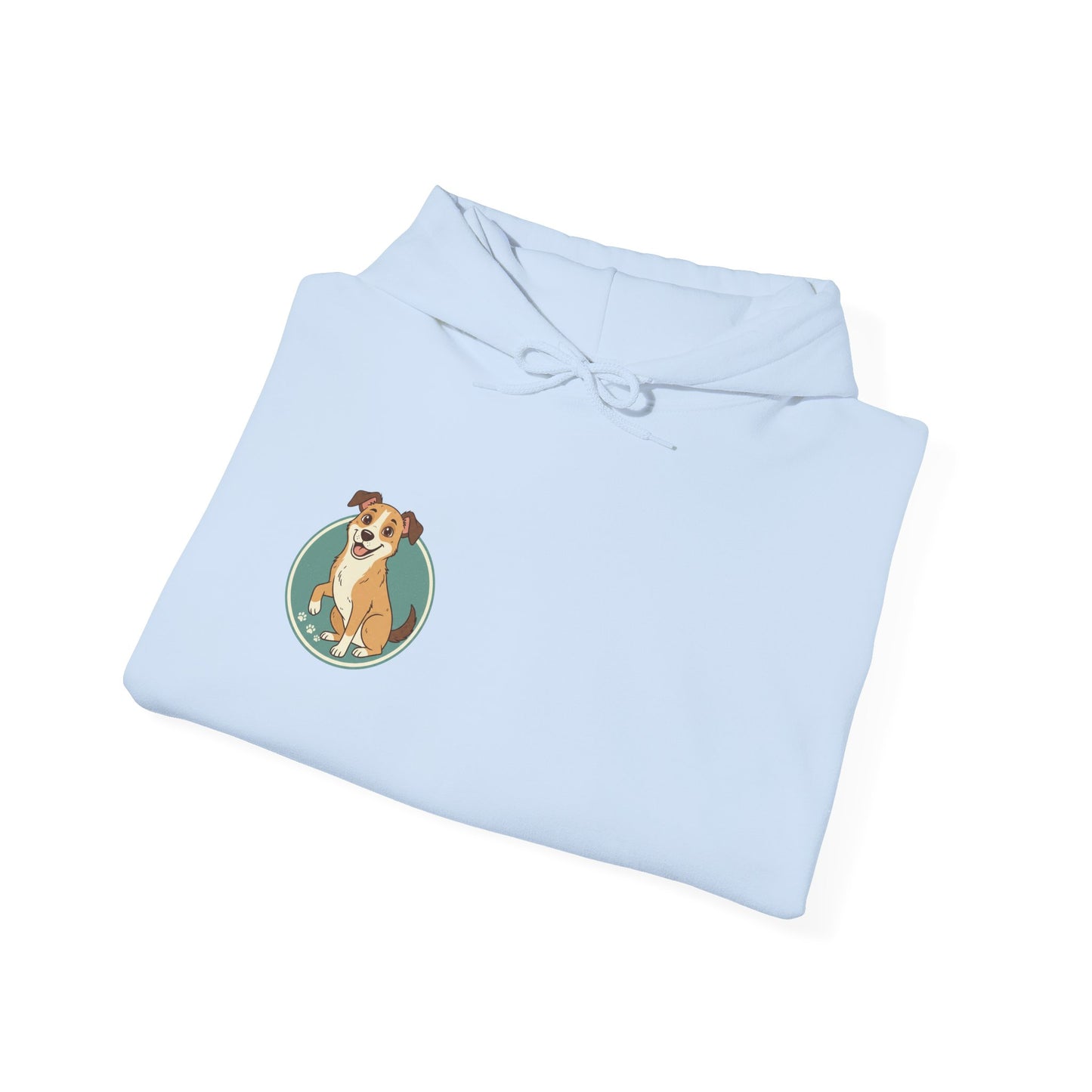 Cute Happy Dog Hoodie – Cartoon Puppy Graphic Pullover for Dog Lovers