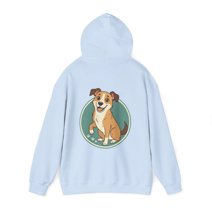 Cute Happy Dog Hoodie – Cartoon Puppy Graphic Pullover for Dog Lovers