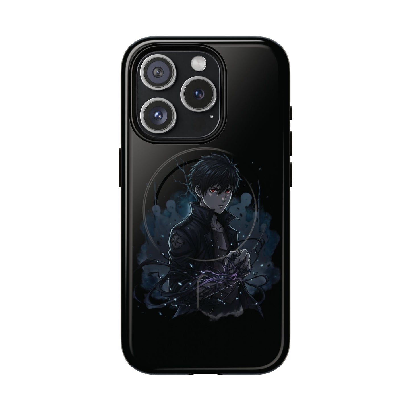 Solo Leveling Magnetic Phone Case — Dark Anime Boy Art, Protective Tough MagCase