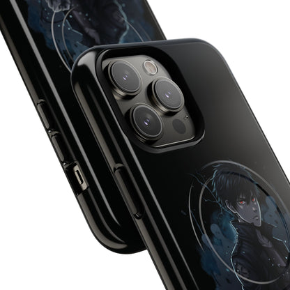 Solo Leveling Magnetic Phone Case — Dark Anime Boy Art, Protective Tough MagCase