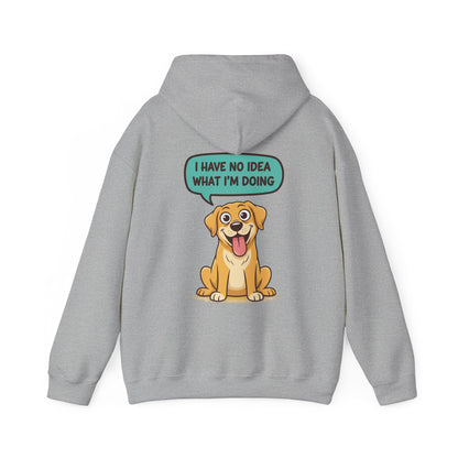 Dog Hoodie — "I Have No Idea What I’m Doing" Cute Golden Retriever Pullover