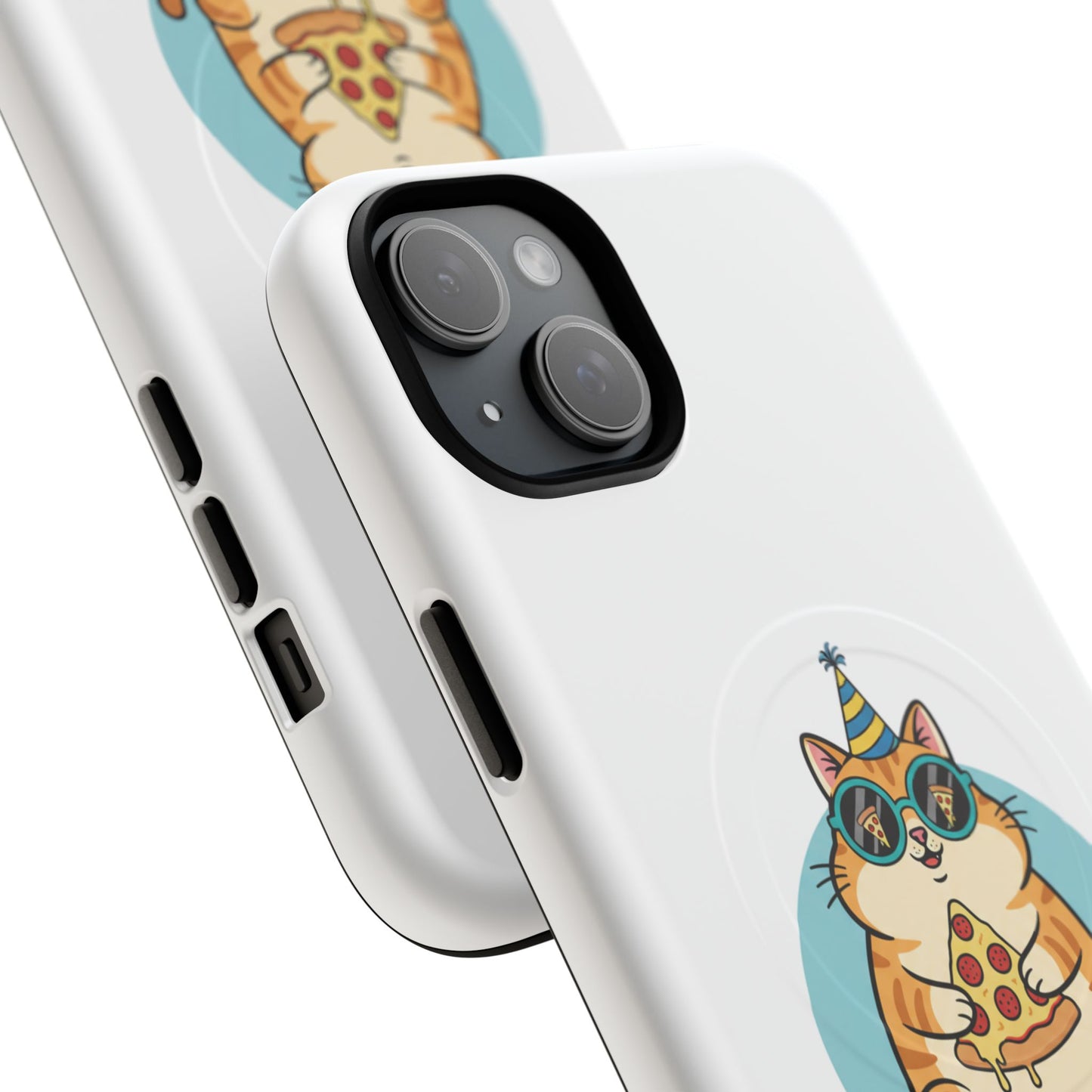 Purrfect Slice Cat Phone Case — Cute Pizza Cat Magnetic Tough Case
