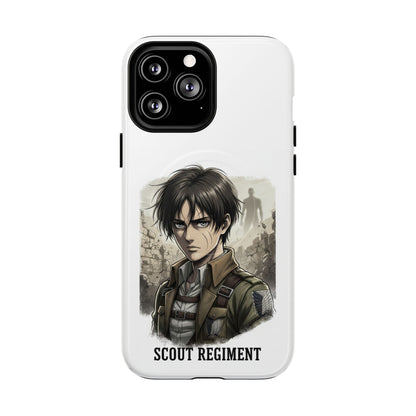 Attack On Titan Tough Magnetic Phone Case — Anime Survey Corps Design
