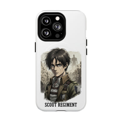 Attack On Titan Tough Magnetic Phone Case — Anime Survey Corps Design