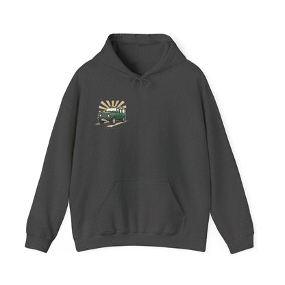 Classic Land Rover Defender SUV Hoodie — Vintage Green Off‑Road Truck Sweatshirt