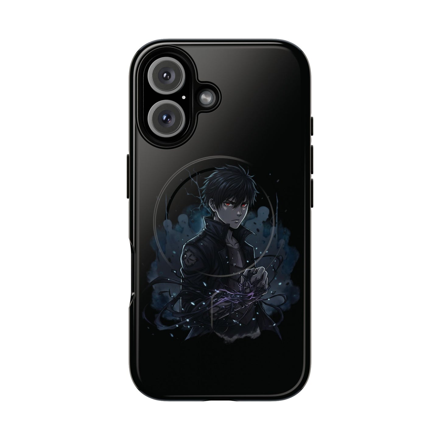 Solo Leveling Magnetic Phone Case — Dark Anime Boy Art, Protective Tough MagCase