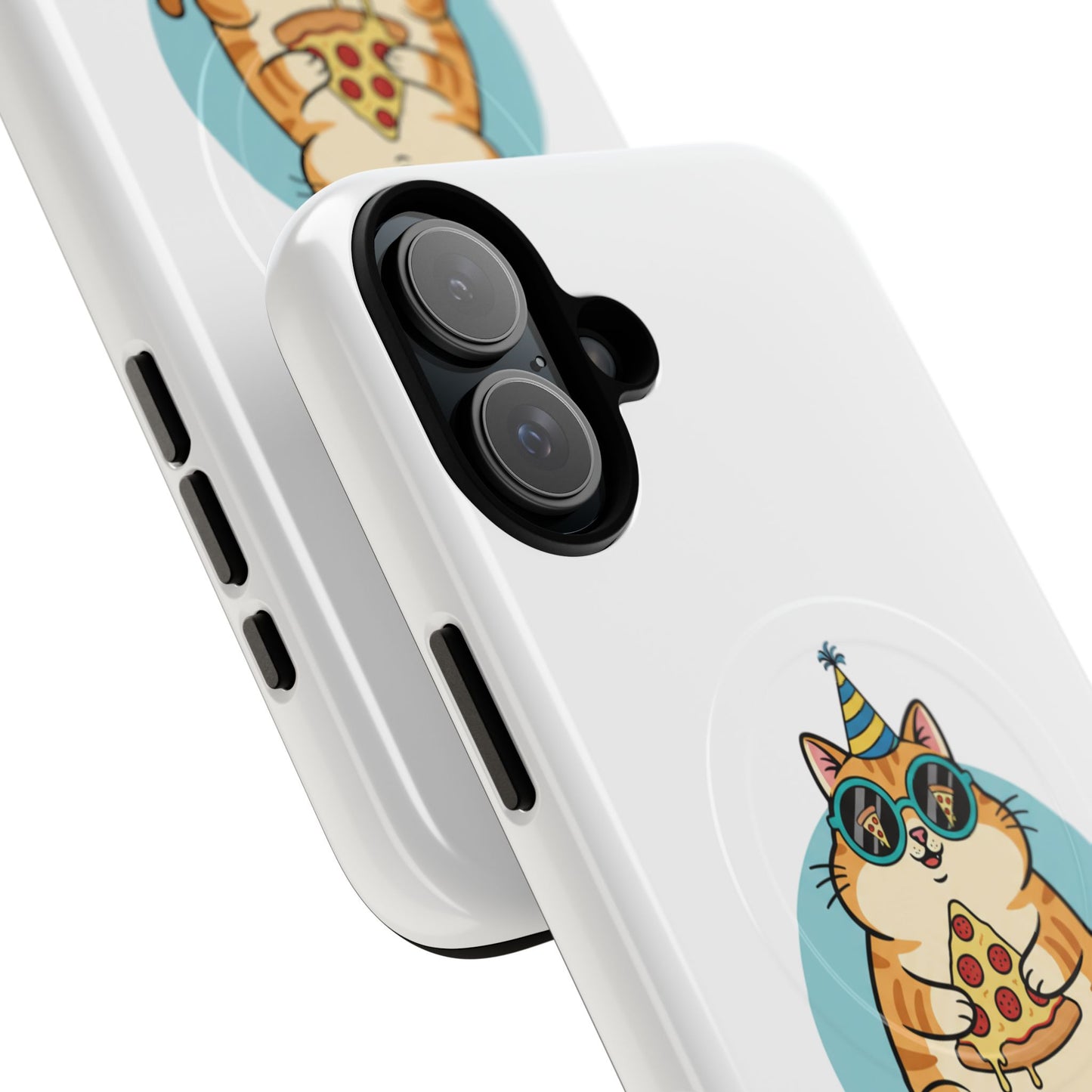 Purrfect Slice Cat Phone Case — Cute Pizza Cat Magnetic Tough Case