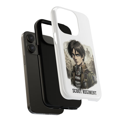 Attack On Titan Tough Magnetic Phone Case — Anime Survey Corps Design