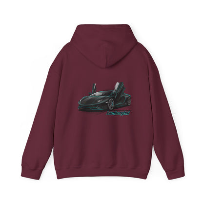 Lamborghini Supercar Graphic Hoodie — Exotic Sports Car Pullover