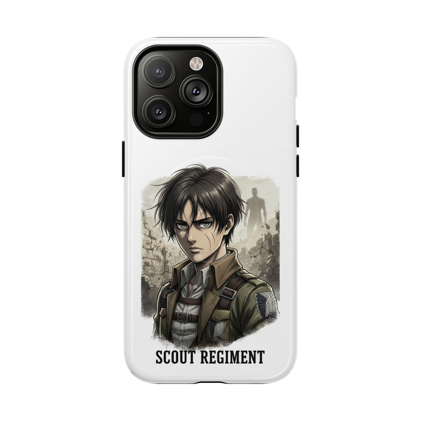 Attack On Titan Tough Magnetic Phone Case — Anime Survey Corps Design